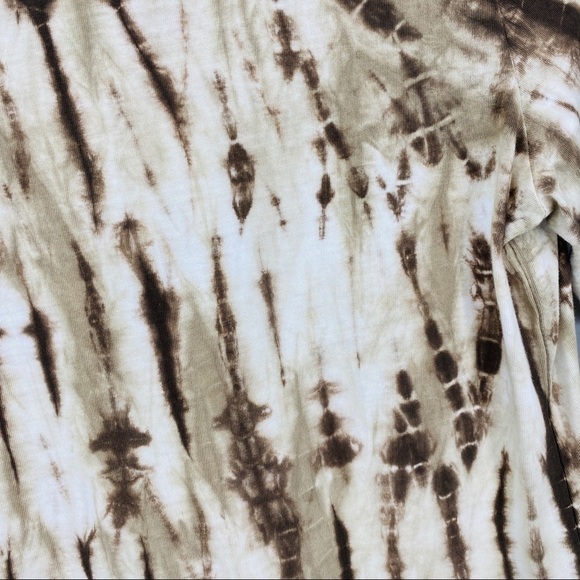 J. Jill Brown/White Tie-dyed Long-sleeve Tee Shirt - Picture 7 of 14